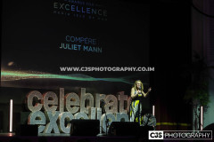Compère Juliet Mann. Awards for Excellence 2025. Photo by Callum Staley (CJS Photography)