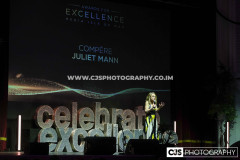 Compère Juliet Mann. Awards for Excellence 2025. Photo by Callum Staley (CJS Photography)