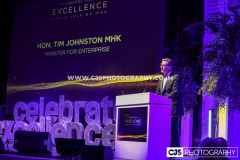 The Honorable Tim Johnston MHK Minister for Department for Enterprise, Awards for Excellence 2025. Photo by Callum Staley (CJS Photography)
