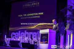 The Honorable Tim Johnston MHK Minister for Department for Enterprise, Awards for Excellence 2025. Photo by Callum Staley (CJS Photography)