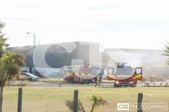 Fire at Castletown & Malew Ambulance Station. Photo by Callum Staley (CJS Photography)