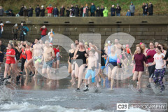 Chapel Beach, Port St Mary New Year Dip. Photo by Callum Staley (CJS Photography)