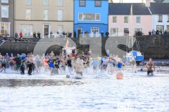 New Year’s Day Dip, Inner Harbour, Port St Mary. Photo by Callum Staley (CJS Photography)