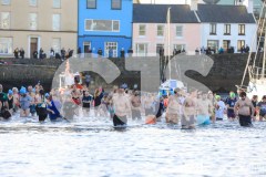 New Year’s Day Dip, Inner Harbour, Port St Mary. Photo by Callum Staley (CJS Photography)