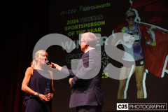 Christa Cain (Athletics), Veteran Sportsperson of the Year Winner. Isle of Man Sports Awards 2024. Photo by Callum Staley (CJS Photography)