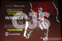 Evie Roberts, Disability Sportsperson of the Year (Equestrian). Isle of Man Sports Awards 2024. Photo by Callum Staley (CJS Photography)