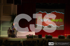 Isle of Man Sport chairman Andy Varnom gives his opening address. Isle of Man Sports Awards 2024. Photo by Callum Staley (CJS Photography)