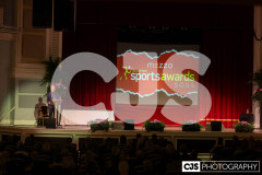 Isle of Man Sport chairman Andy Varnom gives his opening address. Isle of Man Sports Awards 2024. Photo by Callum Staley (CJS Photography)
