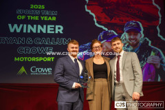 Crowe IOM Sports Team of the Year Callum & Ryan Crowe (Motorsport). Isle of Man Sports Awards 2025. Photo by Callum Staley (CJS Photography)