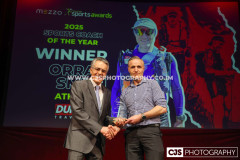 Duke Travel Sports Coach of the Year Orran Smith (Athletics). Isle of Man Sports Awards 2025. Photo by Callum Staley (CJS Photography)