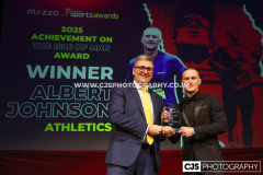 Achievement In The Isle of Man Award winner Albert Johnson (Athletics). Isle of Man Sports Awards 2025. Photo by Callum Staley (CJS Photography)