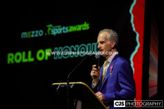 John Watterson MBE sharing the Roll of Honour. Isle of Man Sports Awards 2025. Photo by Callum Staley (CJS Photography)