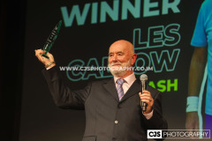 CM Partners Lifetime Achievement Award Winner Les Callow (Squash). Isle of Man Sports Awards 2025. Photo by Callum Staley (CJS Photography)