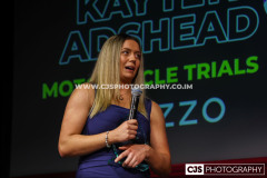 Mezzo Sportswoman of the Year Kaytlyn Adshead (Motorcycle Trials). Isle of Man Sports Awards 2025. Photo by Callum Staley (CJS Photography)