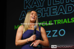 Mezzo Sportswoman of the Year Kaytlyn Adshead (Motorcycle Trials). Isle of Man Sports Awards 2025. Photo by Callum Staley (CJS Photography)
