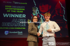 Standard Bank Disability Sportsperson of the Year Alfie Bezance (Para Powerlifting). Isle of Man Sports Awards 2025. Photo by Callum Staley (CJS Photography)