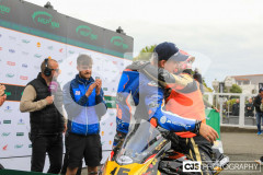 Mylchreest Group Senior Manx Grand Prix, Podium Celebrations. Photo by Callum Staley (CJS Photography)