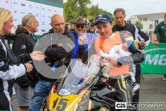Mylchreest Group Senior Manx Grand Prix, Podium Celebrations. Photo by Callum Staley (CJS Photography)