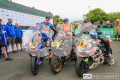 Mylchreest Group Senior Manx Grand Prix, Podium Celebrations. Photo by Callum Staley (CJS Photography)