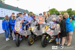 Mylchreest Group Senior Manx Grand Prix, Podium Celebrations. Photo by Callum Staley (CJS Photography)