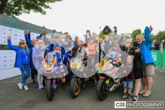 Mylchreest Group Senior Manx Grand Prix, Podium Celebrations. Photo by Callum Staley (CJS Photography)