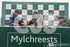 Mylchreest Group Senior Manx Grand Prix, Podium Celebrations. Photo by Callum Staley (CJS Photography)
