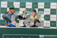 Mylchreest Group Senior Manx Grand Prix, Podium Celebrations. Photo by Callum Staley (CJS Photography)