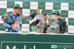 Mylchreest Group Senior Manx Grand Prix, Podium Celebrations. Photo by Callum Staley (CJS Photography)