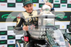 Mylchreest Group Senior Manx Grand Prix, Podium Celebrations. Photo by Callum Staley (CJS Photography)