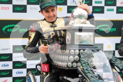 Mylchreest Group Senior Manx Grand Prix, Podium Celebrations. Photo by Callum Staley (CJS Photography)