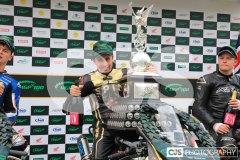 Mylchreest Group Senior Manx Grand Prix, Podium Celebrations. Photo by Callum Staley (CJS Photography)