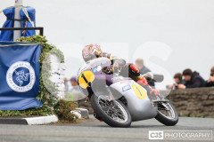 Blackford’s Pre-TT Classic Road Races, Race 5 Greystones LCC 500cc Senior Classic Race. Castletown Corner. Photo by Callum Staley (CJS Photography)