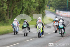 Blackford’s Pre-TT Classic Road Races, start of Race 6 Quine & Cubbon Printers 250cc Classic & 125cc Post Classic Race. Photo by Callum Staley (CJS Photography)