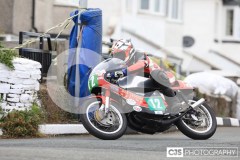 Blackford’s Pre-TT Classic Road Races, Race 6 Quine & Cubbon Printers 250cc Classic & 125cc Post Classic Race. Castletown Corner. Photo by Callum Staley (CJS Photography)
