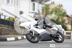 Blackford’s Pre-TT Classic Road Races, Race 6 Quine & Cubbon Printers 250cc Classic & 125cc Post Classic Race. Castletown Corner. Photo by Callum Staley (CJS Photography)