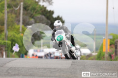 Blackford’s Pre-TT Classic Road Races, Race 6 Quine & Cubbon Printers 250cc Classic & 125cc Post Classic Race. Castletown Corner. Photo by Callum Staley (CJS Photography)