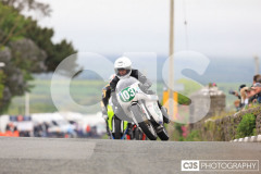 Blackford’s Pre-TT Classic Road Races, Race 6 Quine & Cubbon Printers 250cc Classic & 125cc Post Classic Race. Castletown Corner. Photo by Callum Staley (CJS Photography)