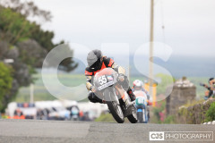 Blackford’s Pre-TT Classic Road Races, Race 6 Quine & Cubbon Printers 250cc Classic & 125cc Post Classic Race. Castletown Corner. Photo by Callum Staley (CJS Photography)