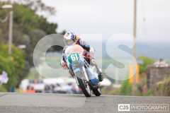 Blackford’s Pre-TT Classic Road Races, Race 6 Quine & Cubbon Printers 250cc Classic & 125cc Post Classic Race. Castletown Corner. Photo by Callum Staley (CJS Photography)
