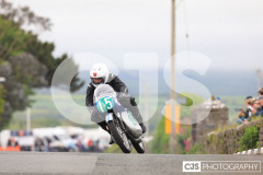 Blackford’s Pre-TT Classic Road Races, Race 6 Quine & Cubbon Printers 250cc Classic & 125cc Post Classic Race. Castletown Corner. Photo by Callum Staley (CJS Photography)