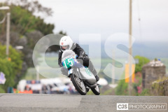 Blackford’s Pre-TT Classic Road Races, Race 6 Quine & Cubbon Printers 250cc Classic & 125cc Post Classic Race. Castletown Corner. Photo by Callum Staley (CJS Photography)