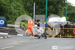 Blackford’s Pre-TT Classic Road Races, Race 6 Quine & Cubbon Printers 250cc Classic & 125cc Post Classic Race. Castletown Corner. Photo by Callum Staley (CJS Photography)