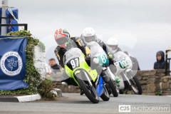Blackford’s Pre-TT Classic Road Races, Race 6 Quine & Cubbon Printers 250cc Classic & 125cc Post Classic Race. Castletown Corner. Photo by Callum Staley (CJS Photography)