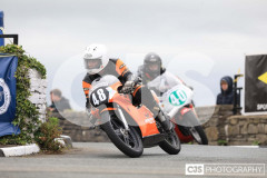 Blackford’s Pre-TT Classic Road Races, Race 6 Quine & Cubbon Printers 250cc Classic & 125cc Post Classic Race. Castletown Corner. Photo by Callum Staley (CJS Photography)