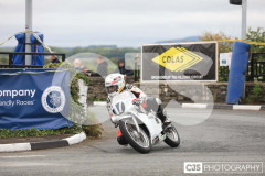 Blackford’s Pre-TT Classic Road Races, Race 6 Quine & Cubbon Printers 250cc Classic & 125cc Post Classic Race. Castletown Corner. Photo by Callum Staley (CJS Photography)