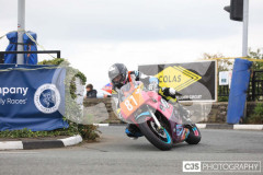 Blackford’s Pre-TT Classic Road Races, Race A Blackford Consolation Race. Castletown Corner. Photo by Callum Staley (CJS Photography)