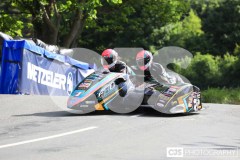 Sidecar Free Practice, Ballaugh Bridge. Isle of Man TT Races 2024. Photo by Callum Staley (CJS Photography)