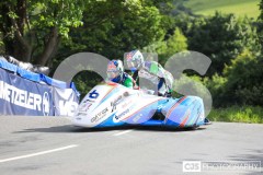 Sidecar Free Practice, Ballaugh Bridge. Isle of Man TT Races 2024. Photo by Callum Staley (CJS Photography)