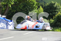 Sidecar Free Practice, Ballaugh Bridge. Isle of Man TT Races 2024. Photo by Callum Staley (CJS Photography)