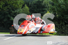 Sidecar Free Practice, Ballaugh Bridge. Isle of Man TT Races 2024. Photo by Callum Staley (CJS Photography)